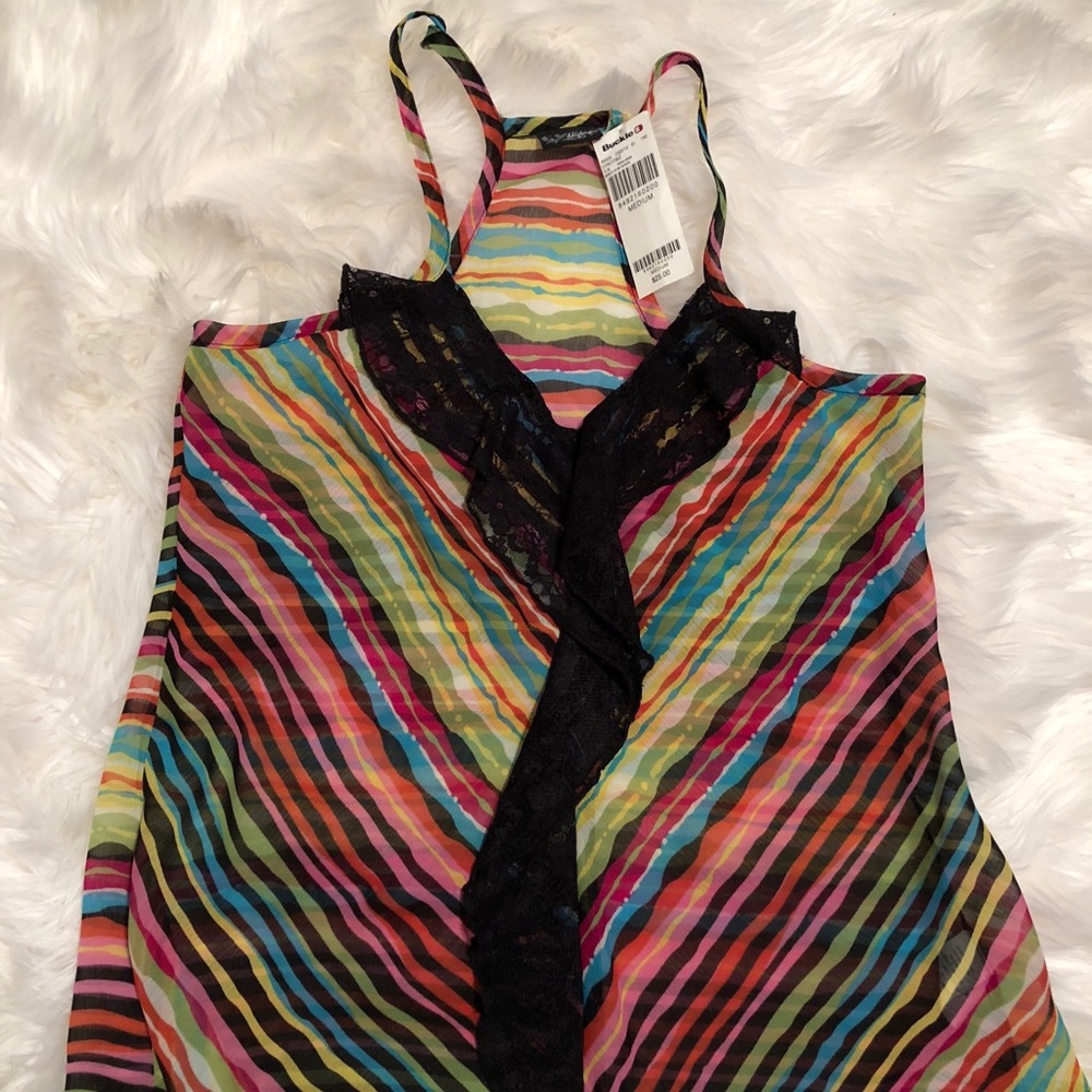 NWT Summer Fun Buckle Top